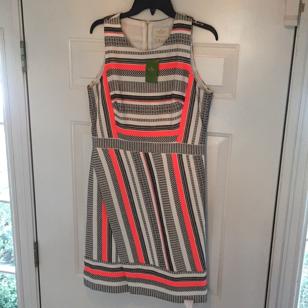 Kate Spade ribbon jacquard dress